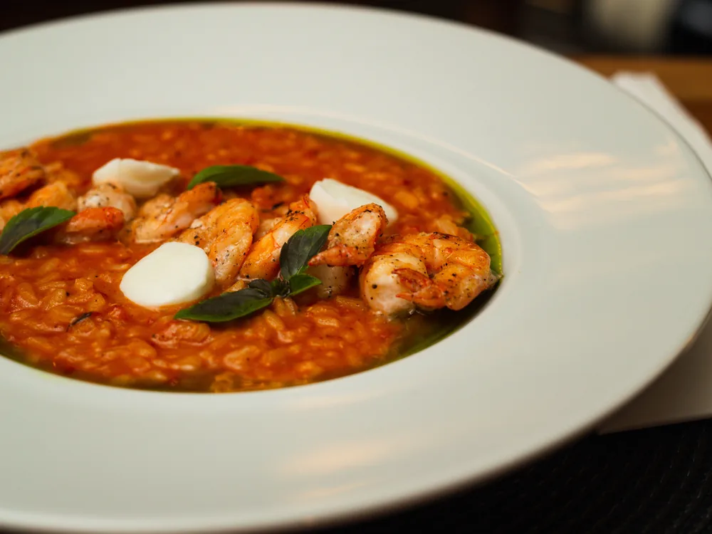 Foto do prato Risoto de camarões